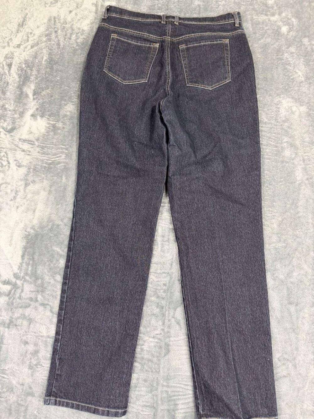 Gloria Vanderbilt Amanda Tapered Leg Dark Wash Jeans Size 14  Stretch Denim - Picture 7 of 10